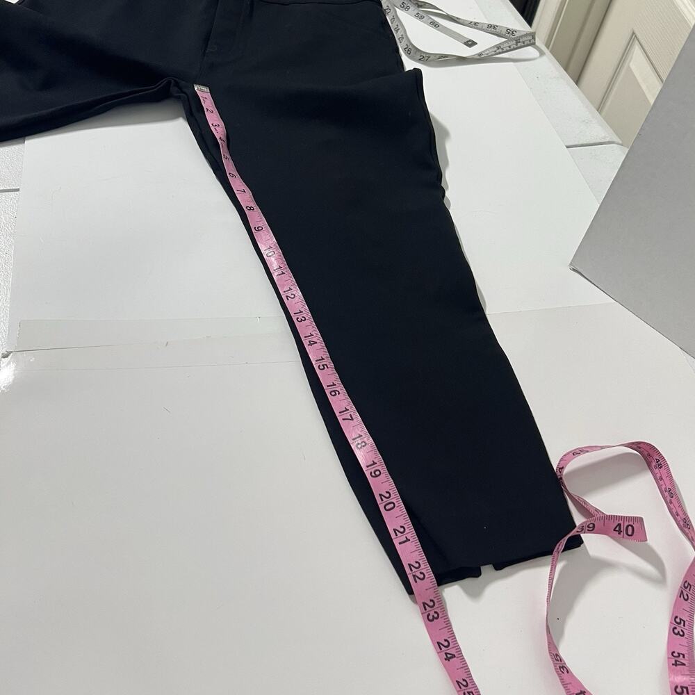 Spanx Womens High Rise Skinny Capri Pants Large Petite PL Black Pull On Stretch - Picture 12 of 13
